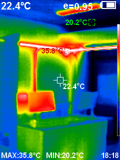 Záběr z termokamery HT-A1